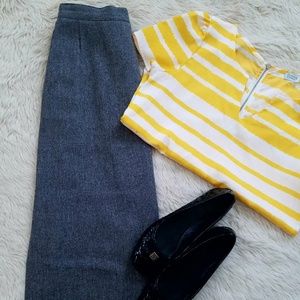 Vintage teacup wool skirt